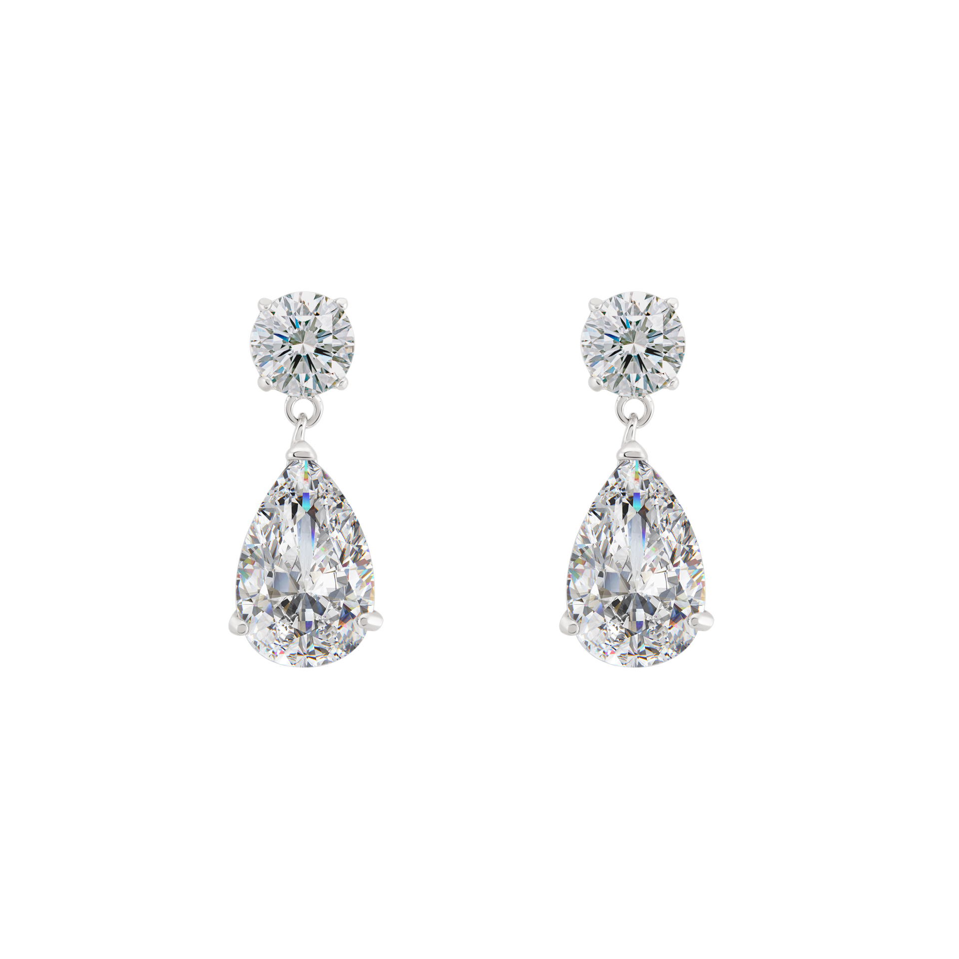 Classy Drop Solitaire Earrings