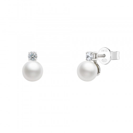 Classy Pearl Solitaire Earrings