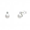 Pendientes Classy Pearl Solitaire