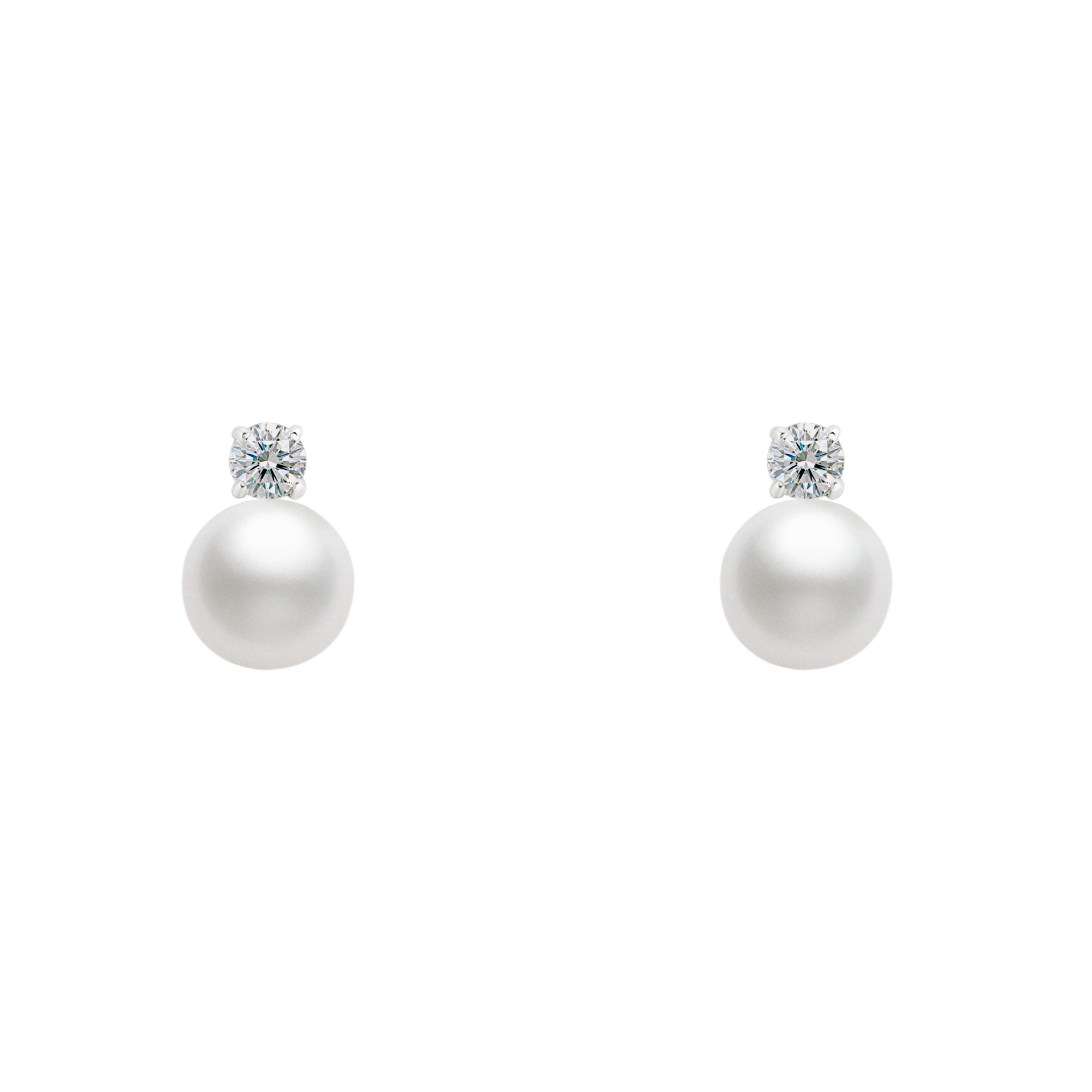 Classy Pearl Solitaire Earrings