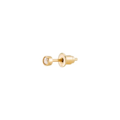 Matchy Cz Golden Unique Earring