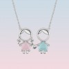 Collar Mum Girl Pink & Boy Blue