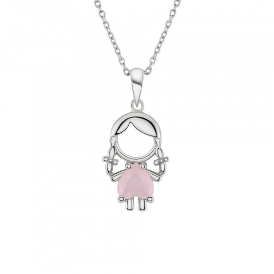 Mum Girl Pink Necklace