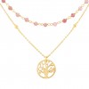 Collar Fun Double Pink Tree of Life