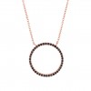 Glow Black Circle Necklace