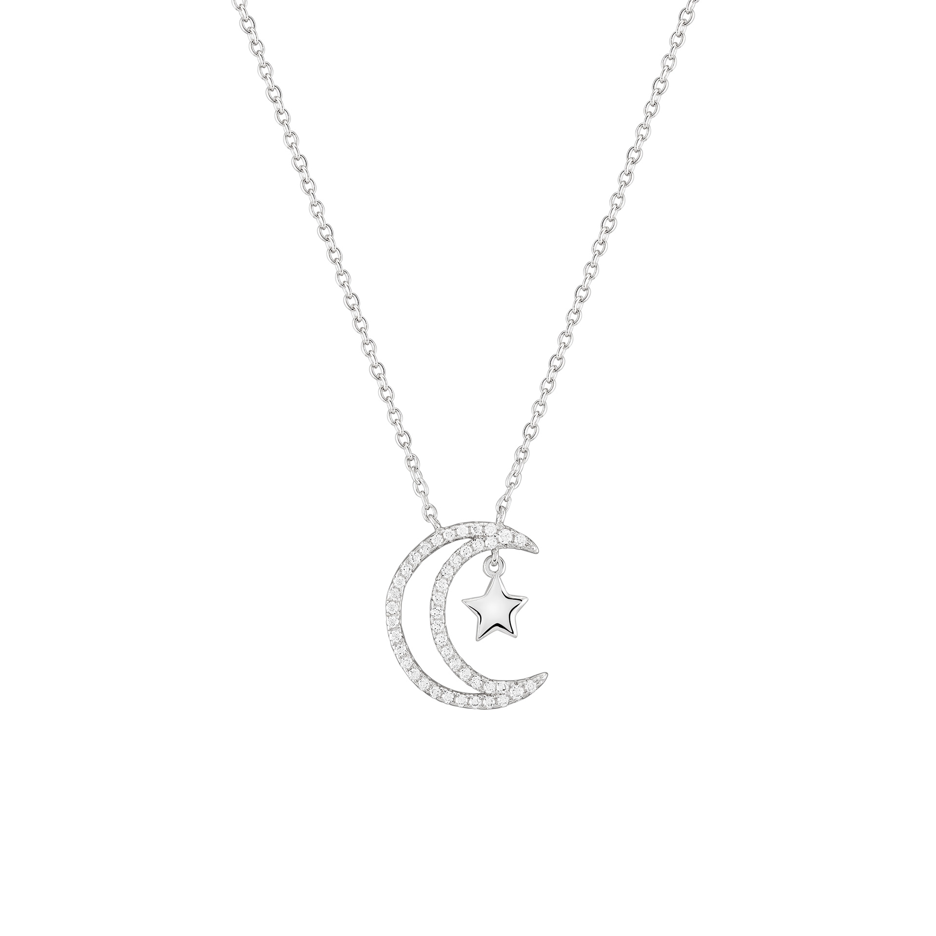 Matchy Moon & Tiny Star Necklace