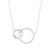 Classy Two Circles Necklace