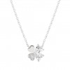 Classy Clover Silver Necklace