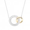 Classy Two Circles Necklace