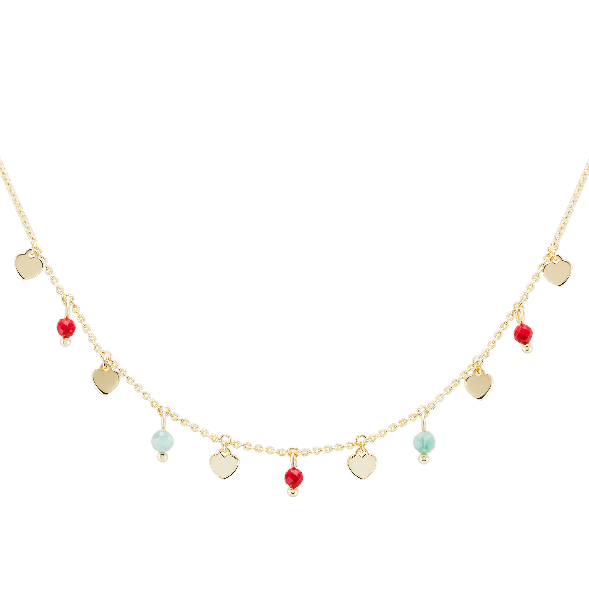 Fun Beads Medals Golden Necklace