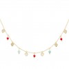 Collar Fun Beads Medals Golden