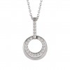 Classy Two Circles Necklace