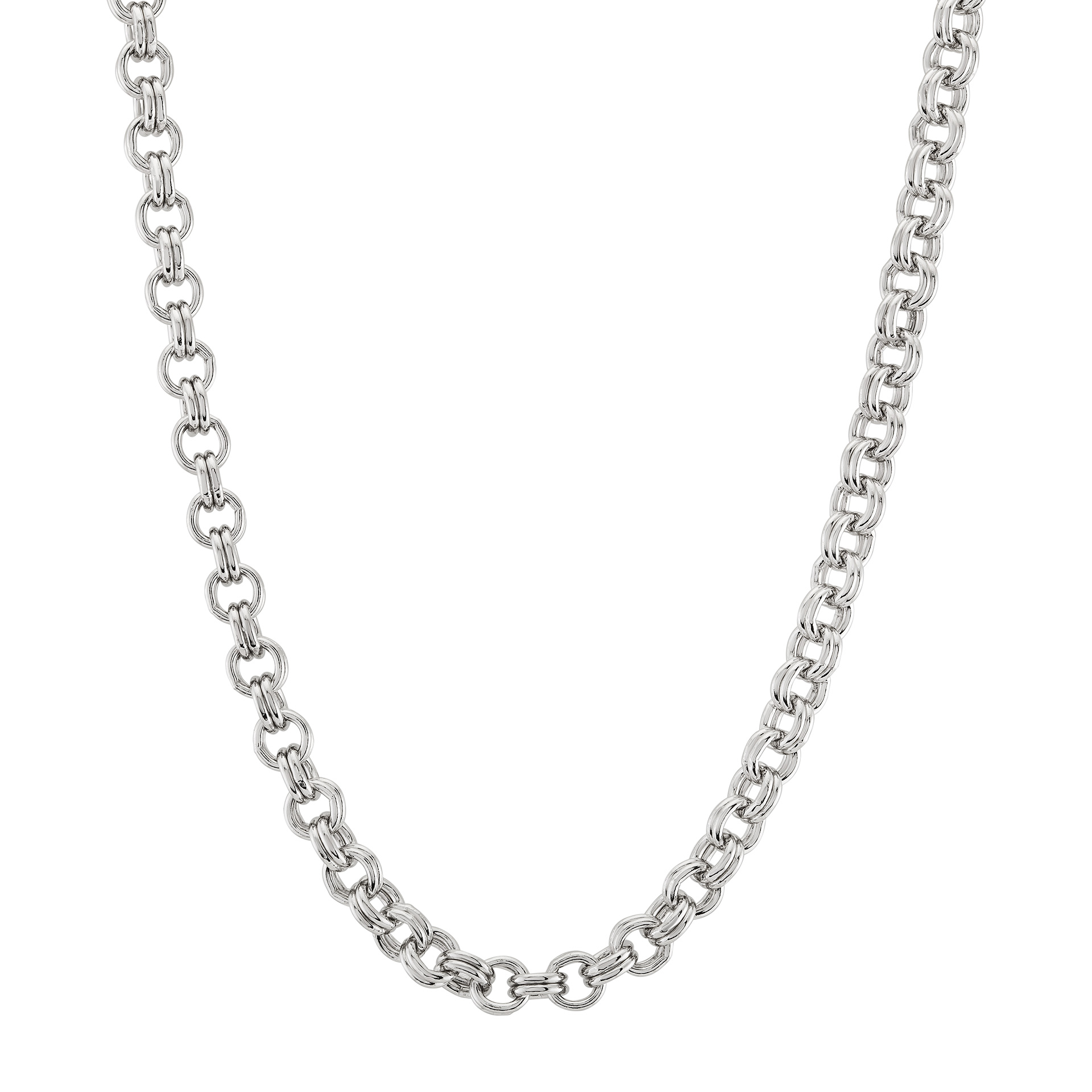 Cadena Silver Rolo Double