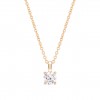 Classy Solitaire Golden Necklace