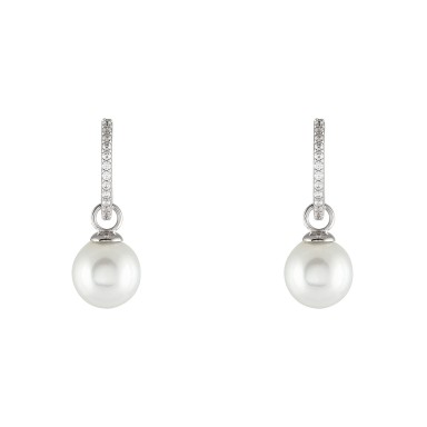 Classy Pearls 2 in 1 Hoops