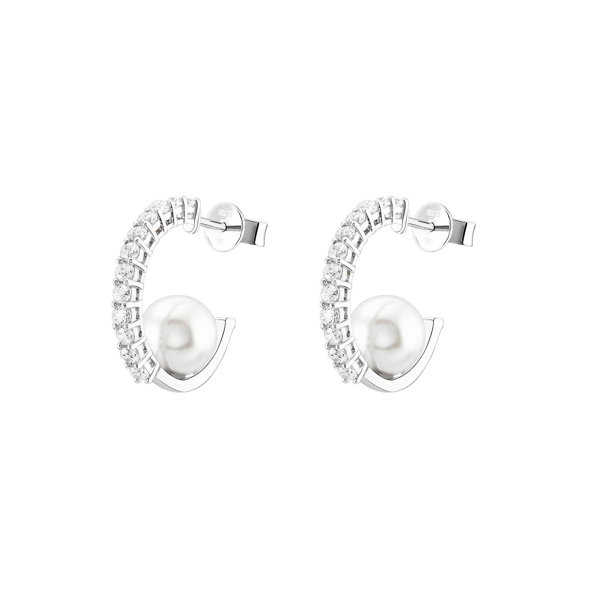 Classy Pearls Hoops