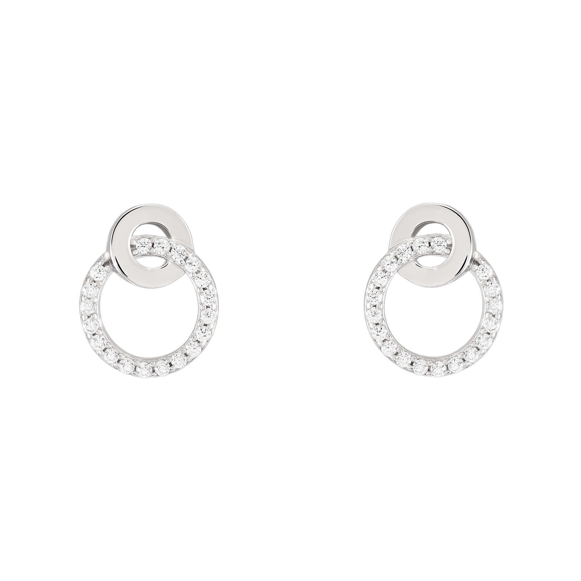 Brincos Classy Two Circles