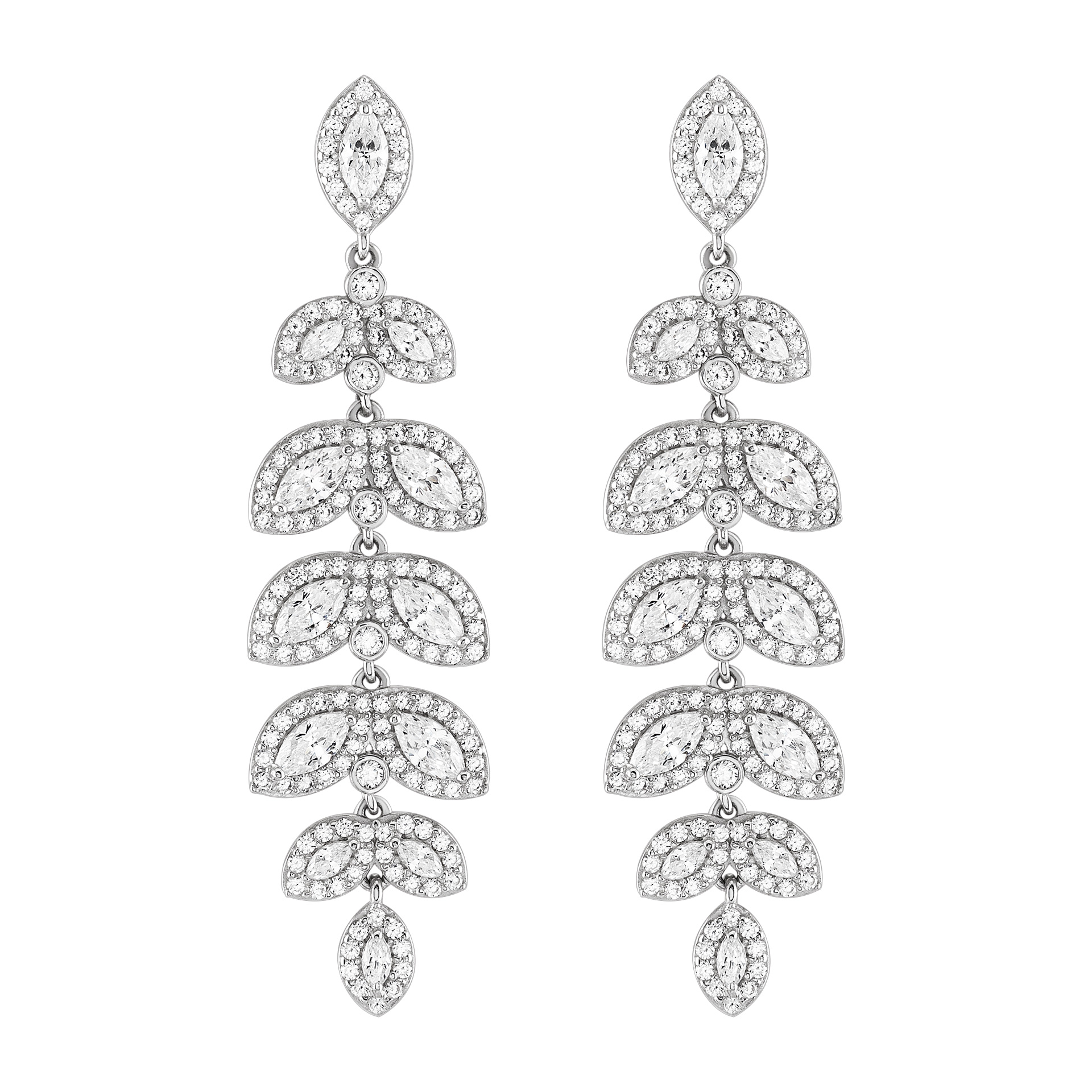 Classy Leafs Long Earrings