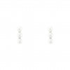 Classy Pearl Triple Earrings