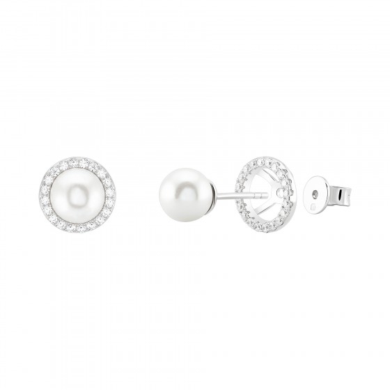 Pendientes Classy Shiny Pearl 2 in 1