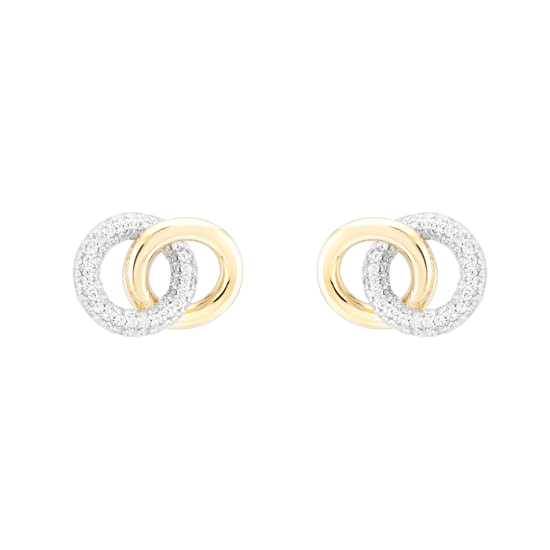 Brincos Classy Two Circles