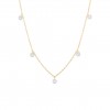 Gold Floating Stones Necklace