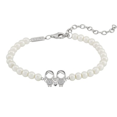 Mum Girl & Girl Pearls Bracelet