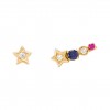 Pendientes Trepador Fun Colorful Stars