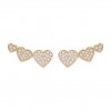 Pendientes 3 Hearts Golden Earrings