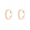 Classy Shiny Cz Golden Hoops