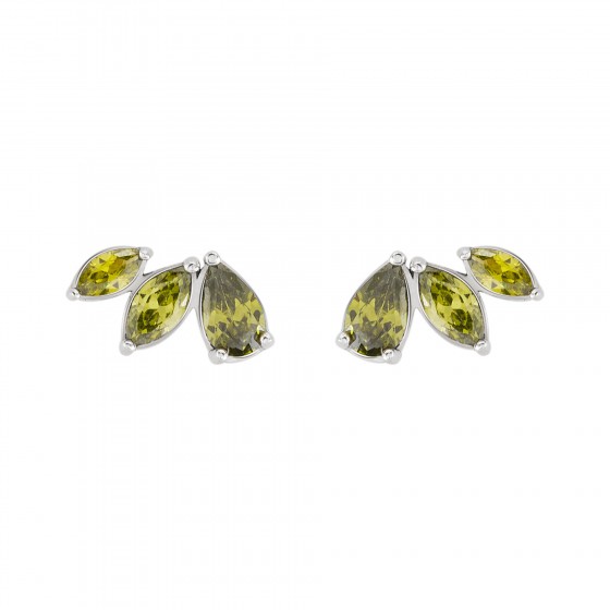 Matchy Color 3 Elements Olivine Earrings