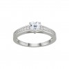 Anel Classy Heart Solitaire