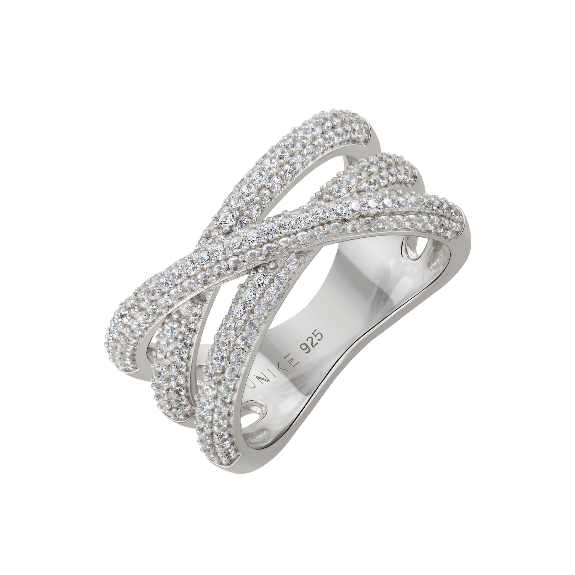 Anillo Glow Cross Silver
