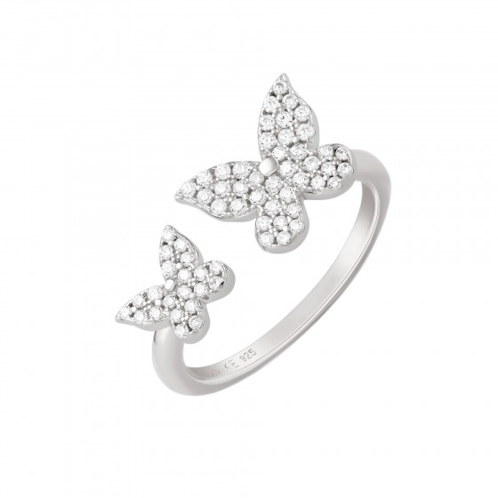 Matchy Two Butterflies Ring