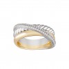 Anillo Classy Three Croosed Hoops