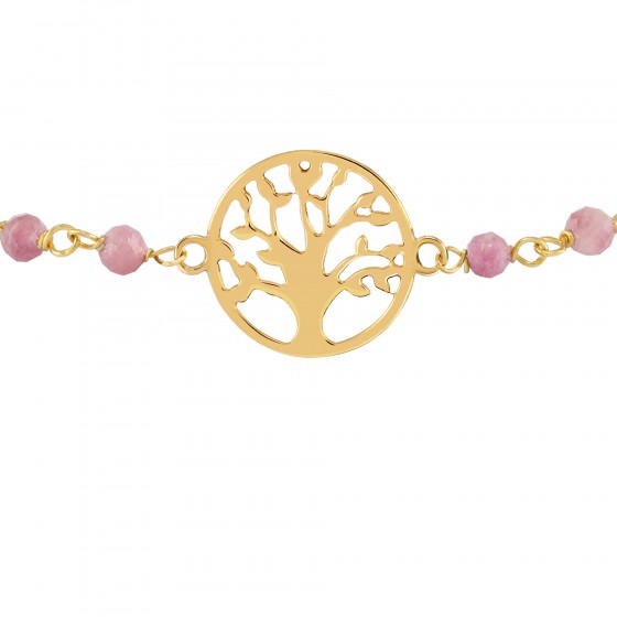 Fun Pink Tree of Life Bracelet