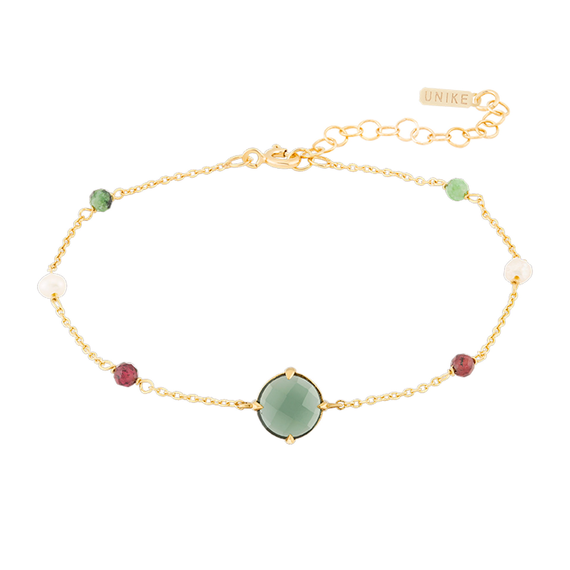 Pulseira Fun Green Stone