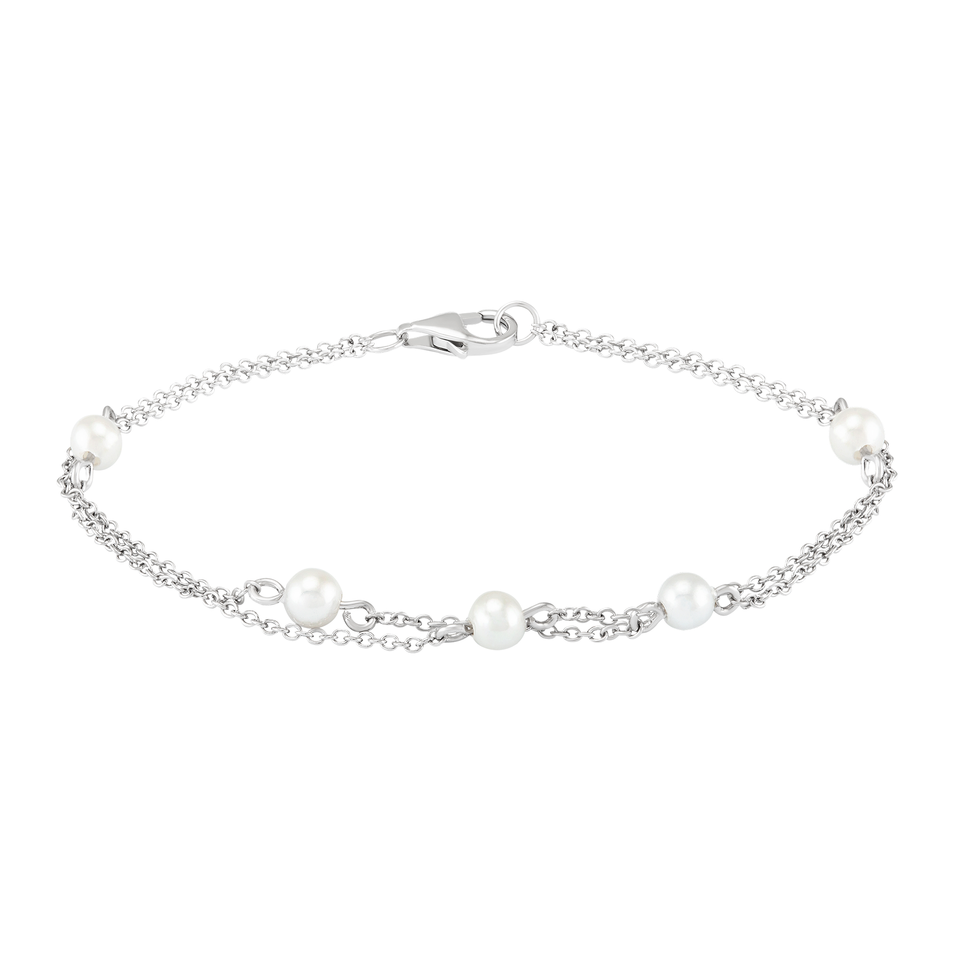 Pulseira Classy Double Pearls