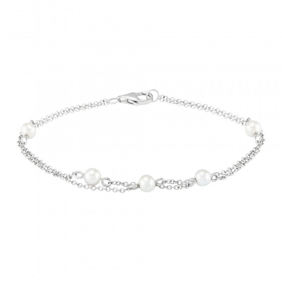 Classy Double Pearls Bracelet