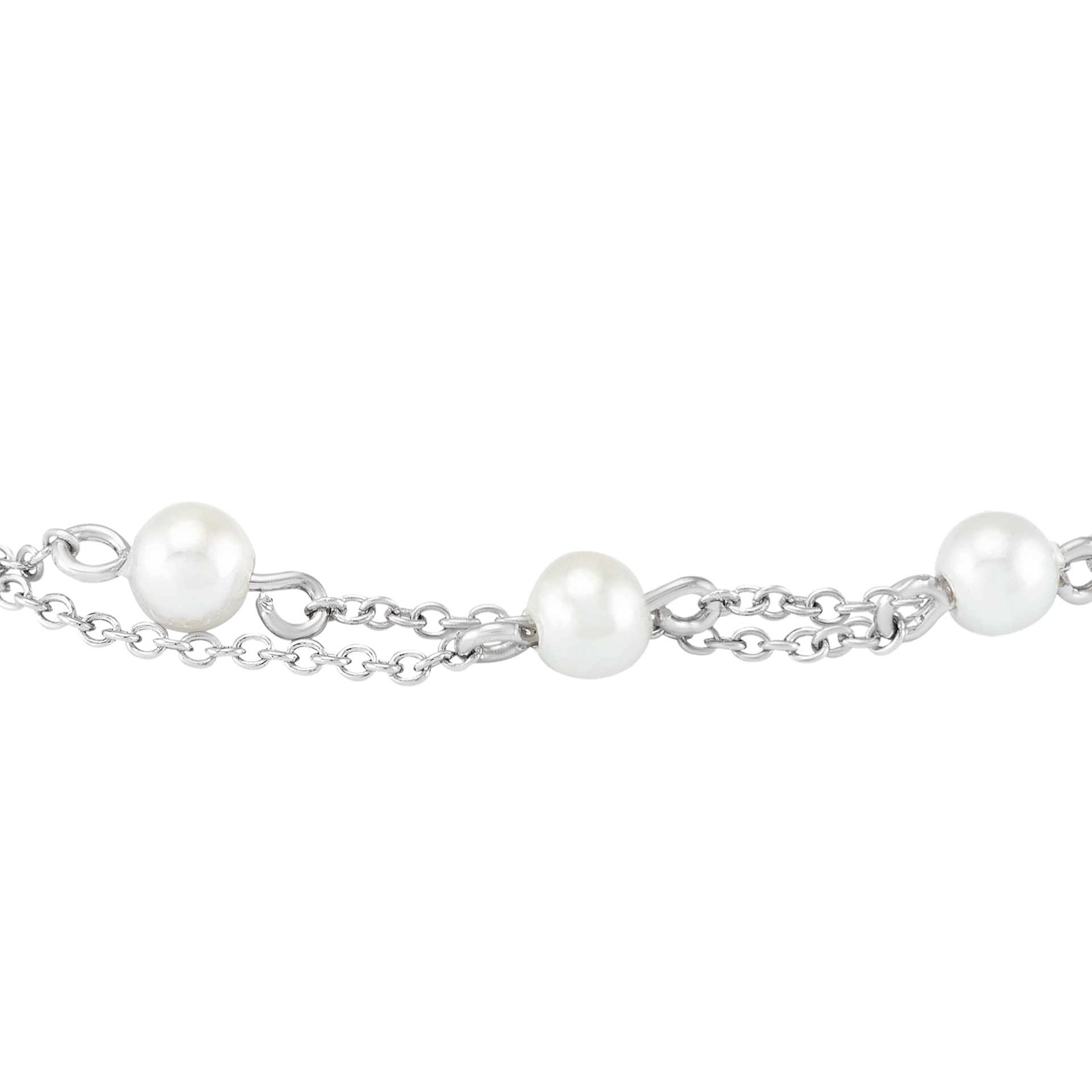 Pulseira Classy Double Pearls