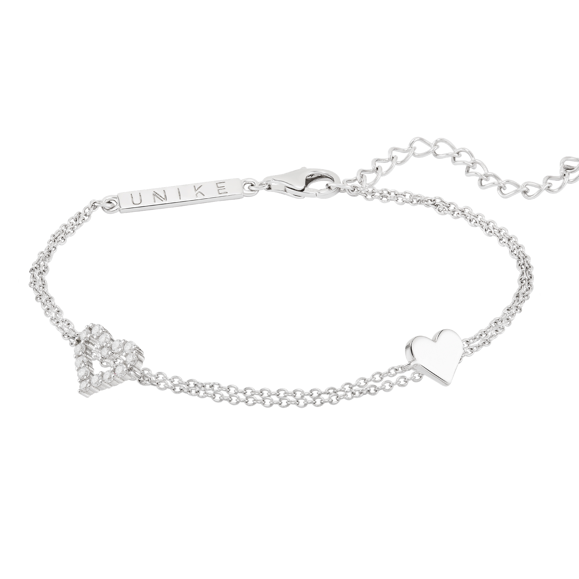 Pulseira Two Layered Heart