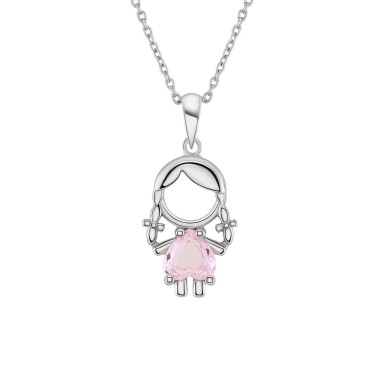 Mum Girl Pink Necklace