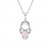 Mum Girl Pink Necklace