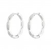 Classy Shiny Twist Hoops