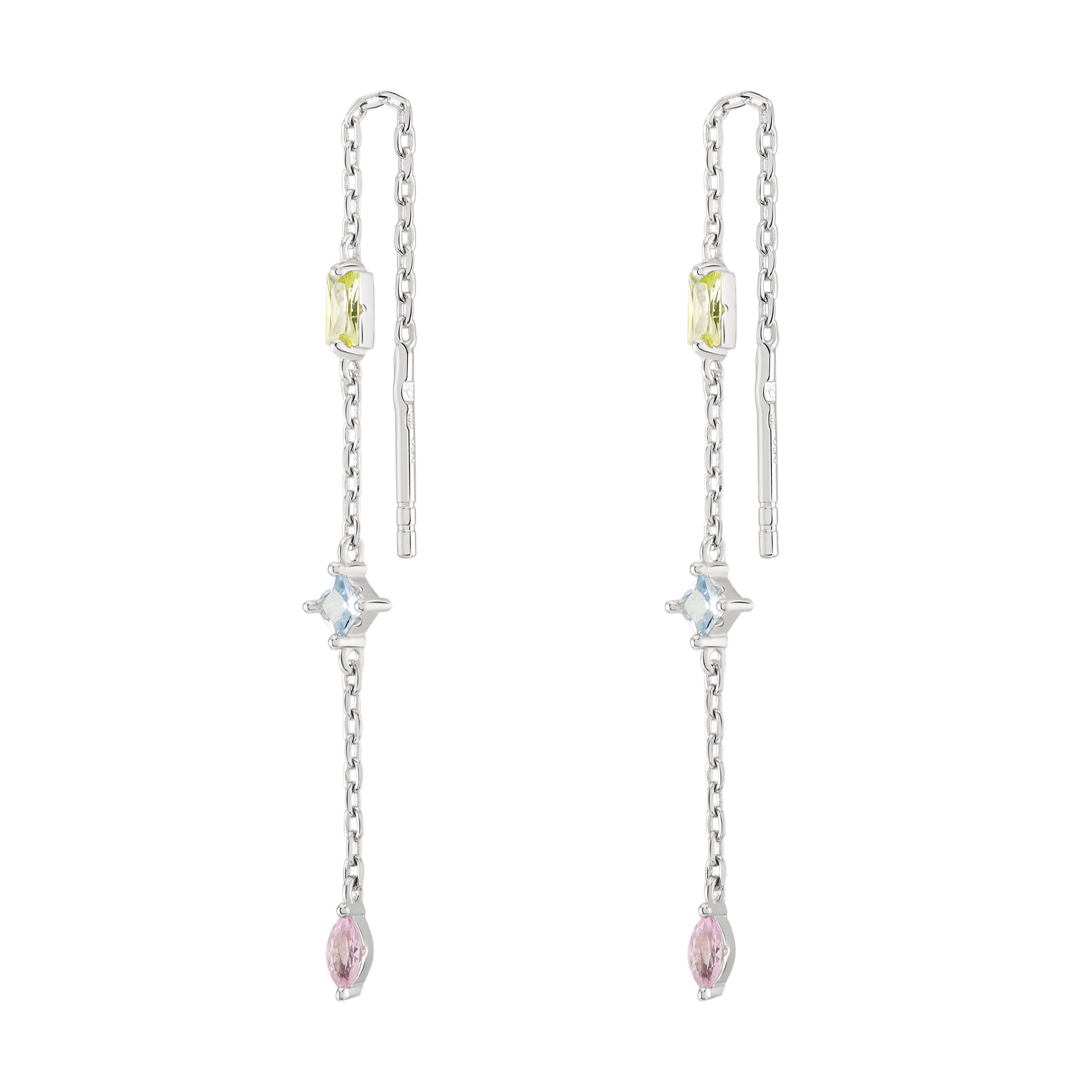 Brincos Matchy Color Chain 3 Colors