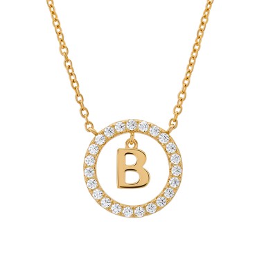 Classy Letter B Necklace