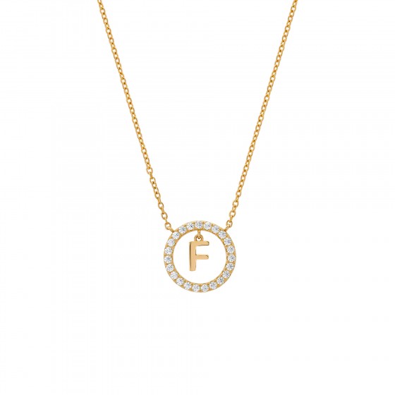 Classy Letter F Necklace