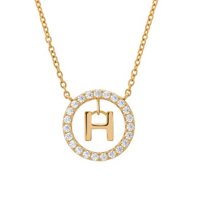 Classy Letter H Necklace