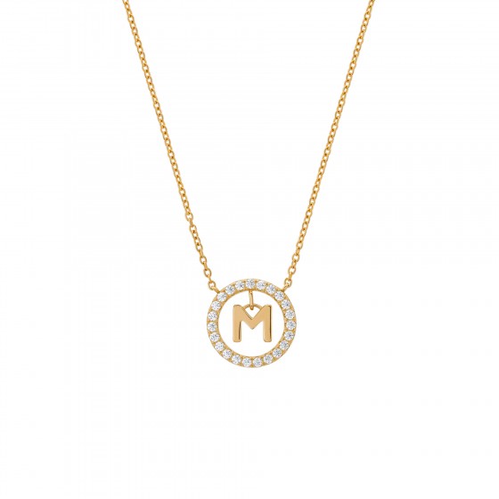 Classy Letter M Necklace