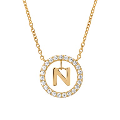Classy Letter N Necklace